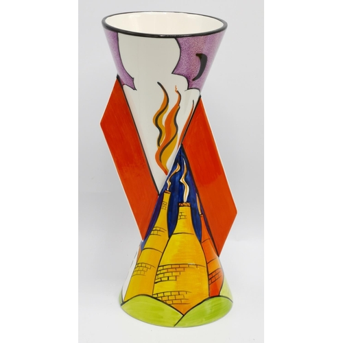754 - MARIE GRAVES (Hand Painted) YO/YO VASE (Unique One Off Design By Marie)
