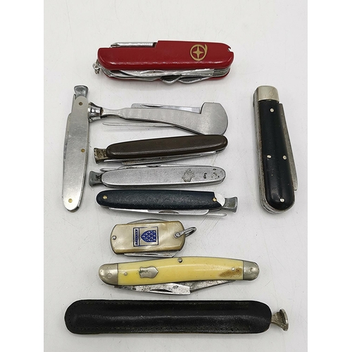 770A - FOLDING PENKNIVES (10) , PIPE TAMPERS,Etc (Please Note This Lot WILL NOT BE PACKED OR SHIPPED...PICK... 