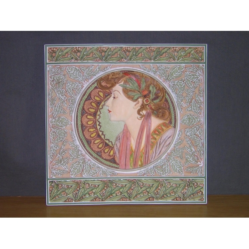 800 - ART NOUVEAU WALL PLAQUE (Please Note This Lot WILL NOT BE PACKED OR SHIPPED...PICK UP ONLY!!!)