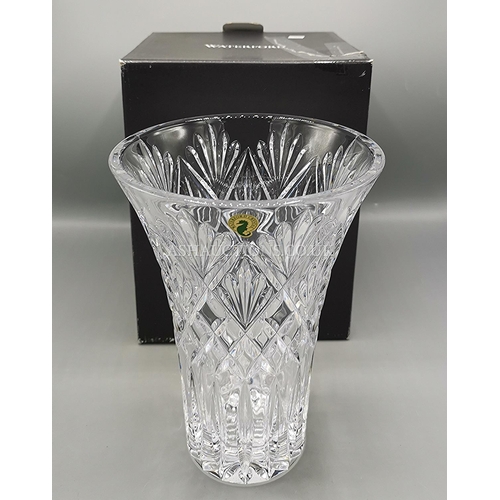 1050 - WATERFORD CRYSTAL 25.5cm VASE IN THE CASSIDY DESIGN (Original Box)