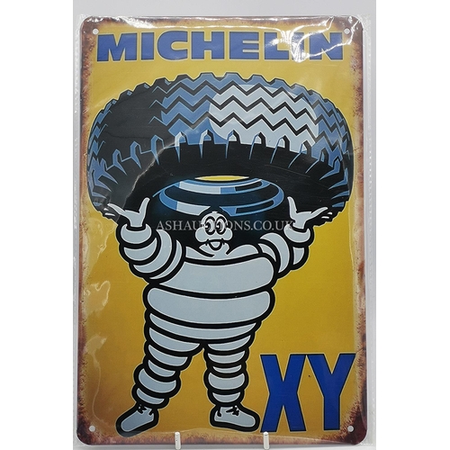 1091 - TIN PLATE MICHELIN SIGN  (Please Note This LOT IS COLLECT ONLY !!!)