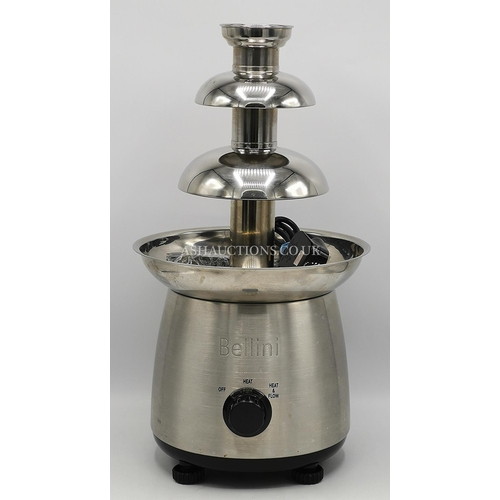 1139 - BELLINI STAINLESS STEEL 44cm CHOCOLATE FOUNTAIN