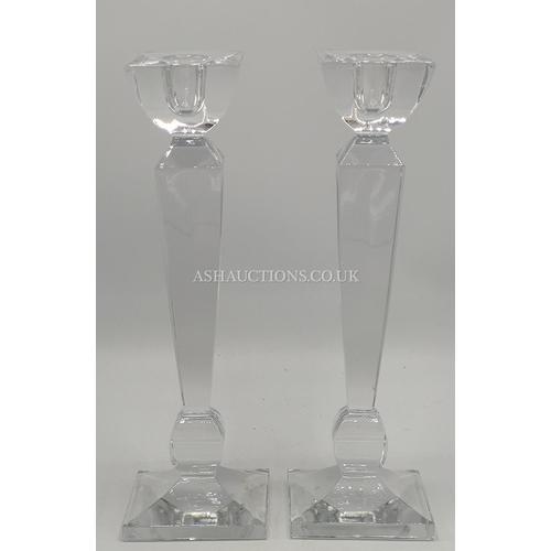 1188 - WATERFORD CRYSTAL FOR  MARQUIS ?  25cm CANDLESTICKS