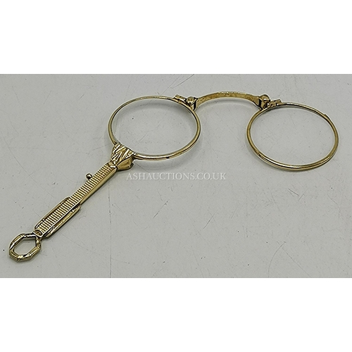 1190 - YELLOW METAL OPERA GLASSES