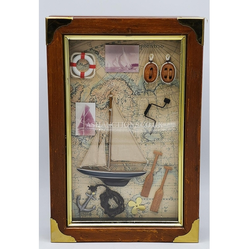 1229 - NAUTICAL 30cm x 20cm x 6cm KEY BOX