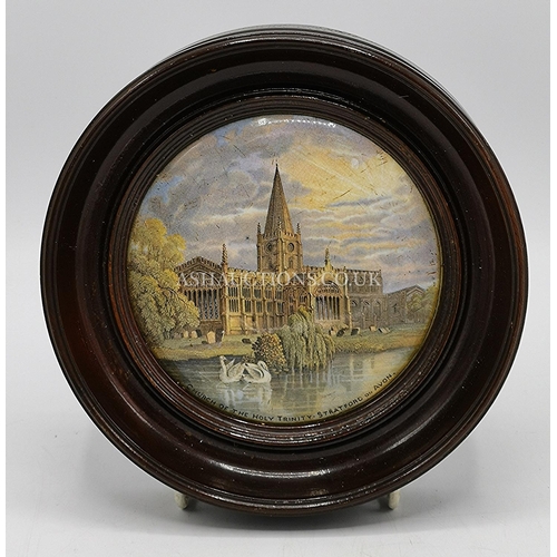 432 - PRATT WARE POT LID (Framed)