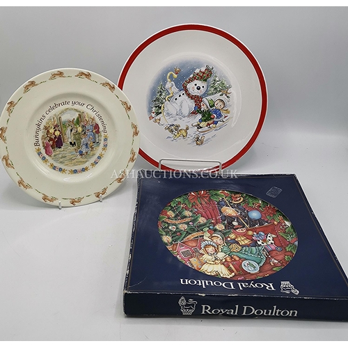 459 - ROYAL DOULTON PLATES (2) Plus WADE PLATE