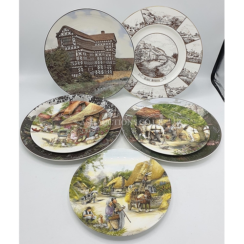 520 - ROYAL DOULTON PLATES (3) 26cm 