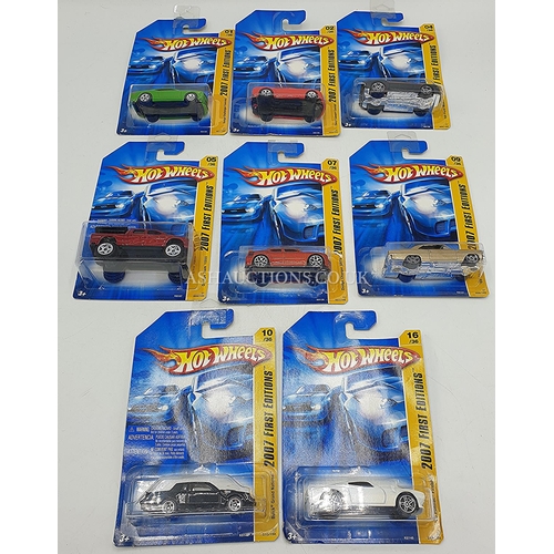 525 - HOT WHEELS 1st EDITION 2007 (8) (No 1, 2, 4, 3, 7, 10 & 16) (Original Boxes)