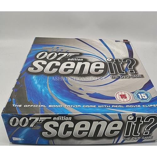 569 - JAMES BOND SCENE IT DVD TRIVIA GAME (As New,Counters,Dice,Etc Still In Sealed Packets)