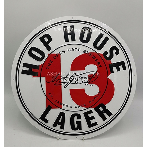 570 - GUINNESS HOP HOUSE LAGER TIN SIGN