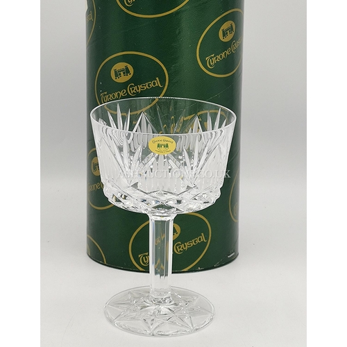 580 - TYRONE CRYSTAL CHAMPAGNE GLASS (Original Box)