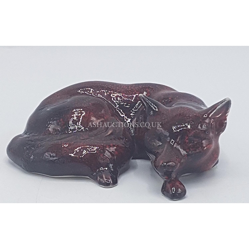 832 - ANITA HARRIS ART POTTERY 13 x 10cm MODEL OF A FOX