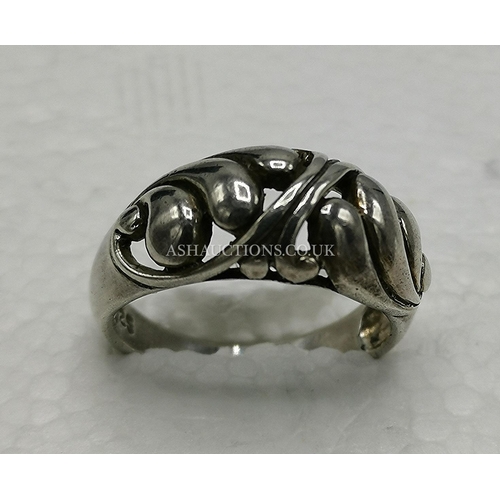 919 - PRESENTED AS A SILVER  (925) ORNATE RING (Size__O-P____, Total Weight  4.08 Grams)