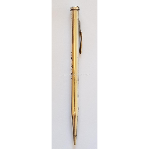 924 - PRESENTED AS A SILVER (Rubbed Lion Mark) PROPELLING PENCIL (Total Weight 21.27 Grams)