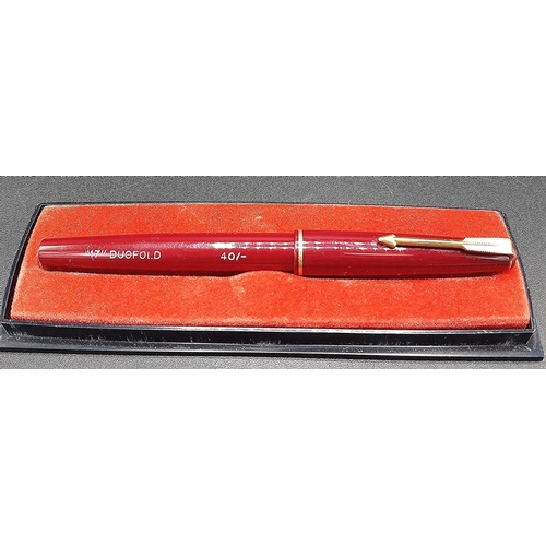 103 - PARKER DUO FOLD 17 14k GOLD NIB PEN