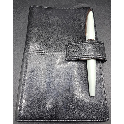 105 - CROSS LEATHER CASE Plus CROSS PEN (As New)