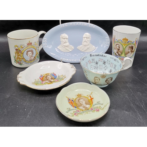 163 - COMMEMORATIVE WARE ITEMS (6)