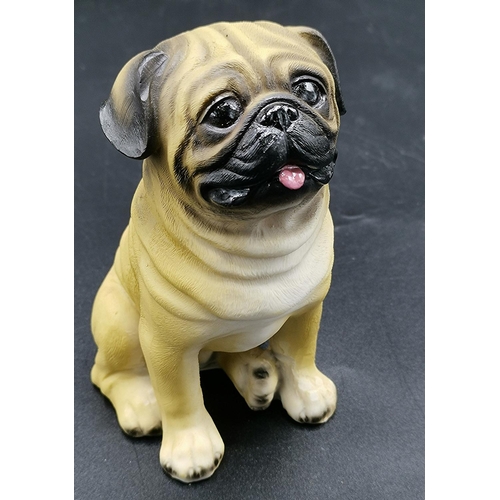 296 - NATURECRAFT (135 h 70 w 85 d mm) MODEL OF A  PUG (BB256) FROM THE BEST OF BREEDS COLLECTION (As New,... 