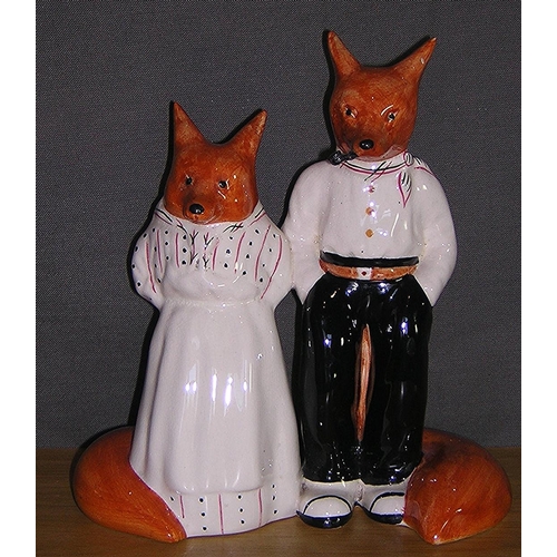 398 - GARDEN HOUSE POTTERY MODEL OF Mr And Mrs FOF