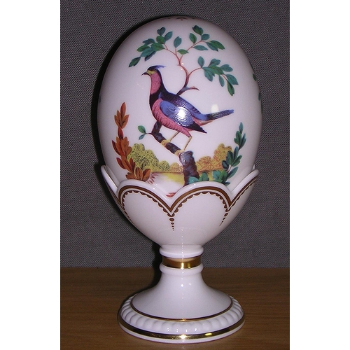 412 - MINTON CHINA EGG ON STAND