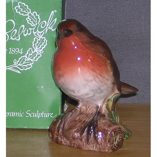 419 - BESWICK 7.6cm MODEL OF A ROBIN Model No 980B (Second Version)  (Gloss Colourway) 1973/2002 Designed ... 