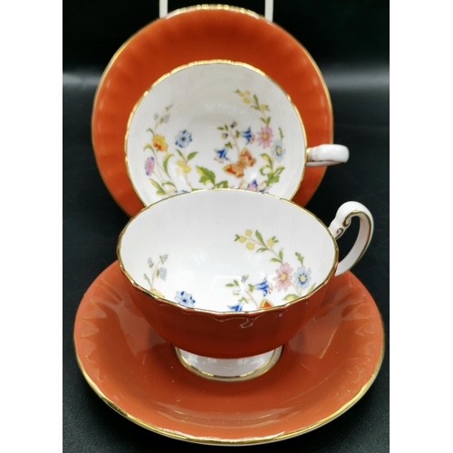 448 - AYNSLEY CUPS & SAUCERS (2)