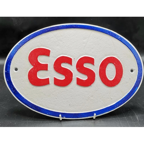 473 - CAST IRON 32.5cm ESSO SIGN