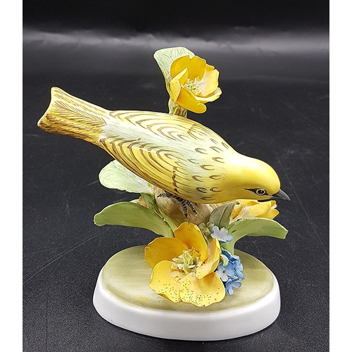 480 - CROWN STAFFS MODEL OF A YELLOW WARBLER By Designer Brindley Adams  Signed