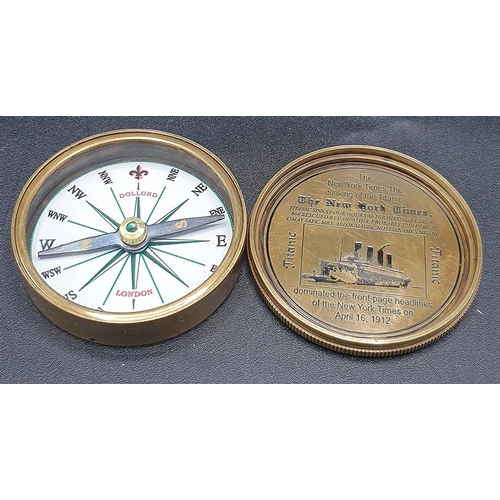 535 - TITANIC COMMEMORATIVE COMPASS