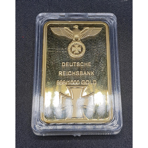 536 - GERMAN GOLD PLATED INGOT