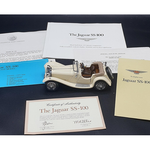 541 - PRECISION DIE CAST 16.5cm MODEL OF A JAGUAR SS100  (With Certificate)