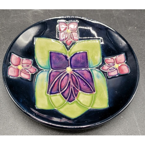 565 - MOORCROFT PIN DISH IN THE VIOLET DESIGN