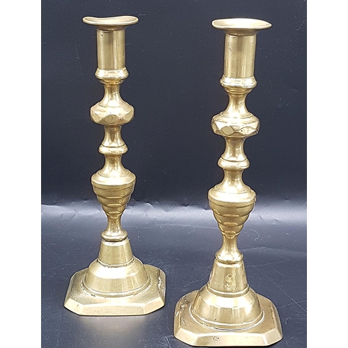 58 - BRASS VICTORIAN CANDLESTICKS