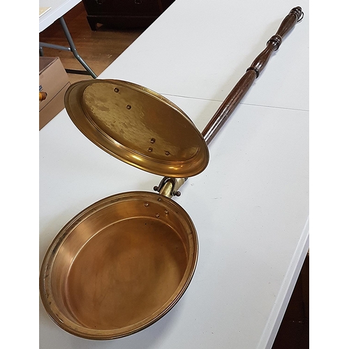 580 - BRASS BED WARMIMG PAN (Please Note This LOT WILL NOT BE PACKED OR SHIPPED...PICK UP ONLY !!!!)