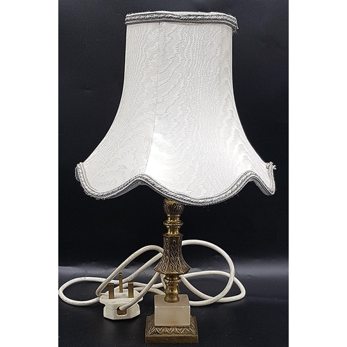 598 - BRASS TABLE LAMP (Please Note This LOT WILL NOT BE PACKED OR SHIPPED...PICK UP ONLY !!!!)