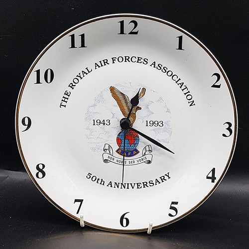 604 - ROYAL AIR FORSE ASSOCIATION CLOCK (Found To Be Running When Photographed)