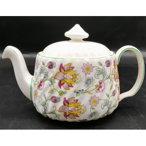 700 - MINTON CHINA TEAPOT IN THE HADDON HALL DESIGN