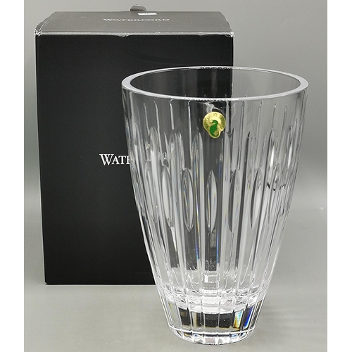 721 - WATERFORD CRYSTAL 23cm VASE IN THE MARA DESIGN (Original Box)