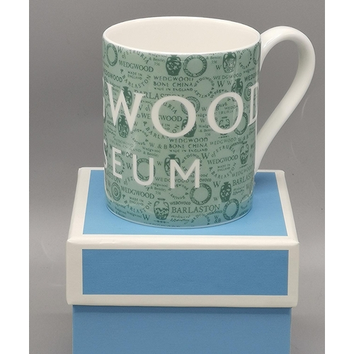 743 - WEDGWOOD CHINA MUG IN THE MUSEUM DESIGN  (Original Box)