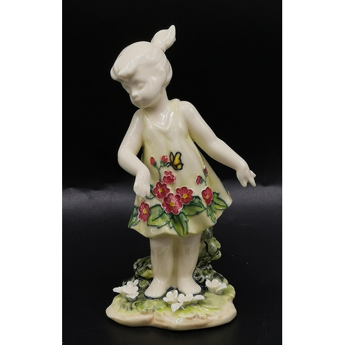 82 - OLD TUPTON WARE 13cm TUBELINED FIGURINE OF A YOUNG LADY 