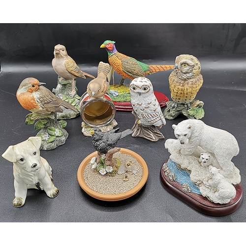 99 - POTTERY ANIMAL MODELS (9)