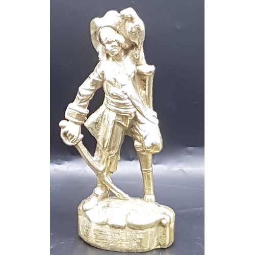 1155A - BRASS 20cm FIGURINE OF A PIRATE (Heavy)  (Old)