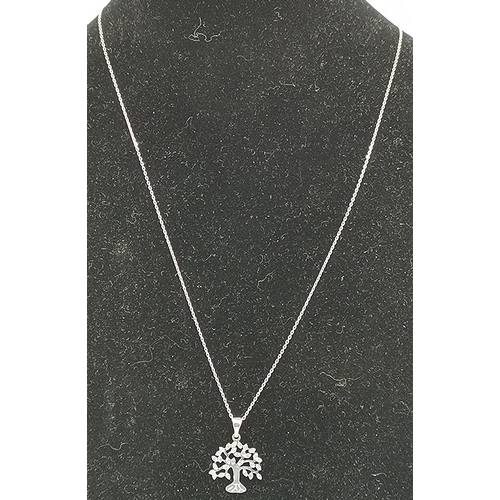 1017 - PRESENTED AS A 14ct GOLD 46cm NECK CHAIN And TREE OF LIFE PENDANT  (Total Weight 1.7 Grams)