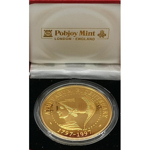 1029 - POBJOY MINT ATHENAGUM BICENTENARY 1997 MEDAL (Original Box)