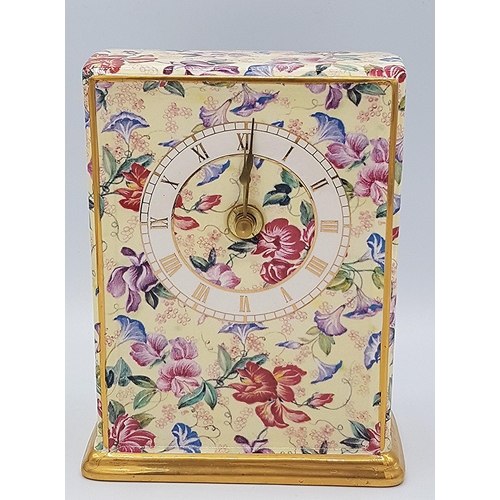 144 - WADE CHINTZ MANTLE CLOCK