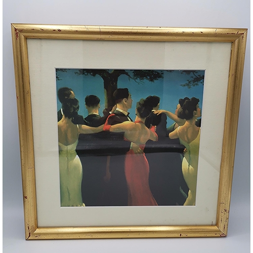 161 - FRAMED And GLAZED 30cm x 30cm PRINT By Mr Jack Vettriano (Please Note This LOT WILL NOT BE PACKED OR... 