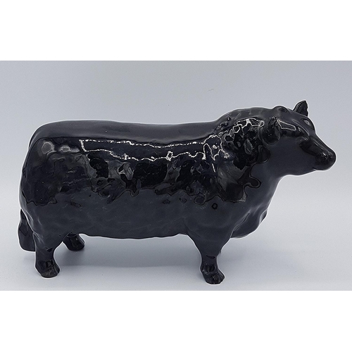 684 - BESWICK 11.9cm MODEL OF AN ABERDEEN ANGUS BULL  Model No 1562 (Black Gloss Colourway) 1958/89 Design... 