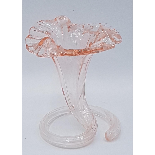 685 - VICTORIAN GLASS TRUMPET VASE (Please Note This LOT WILL NOT BE PACKED OR SHIPPED...PICK UP ONLY !!!!... 