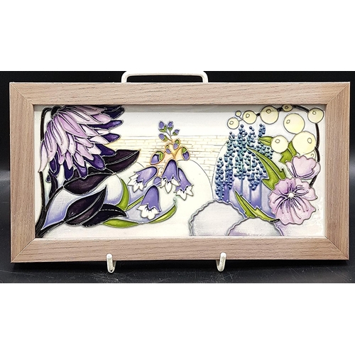 770 - MOORCROFT FRAMED PLAQUE (Shape No PLQ5) 